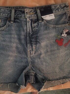 Old Navy Women's high or low waist Minnie Mouse denim shorts